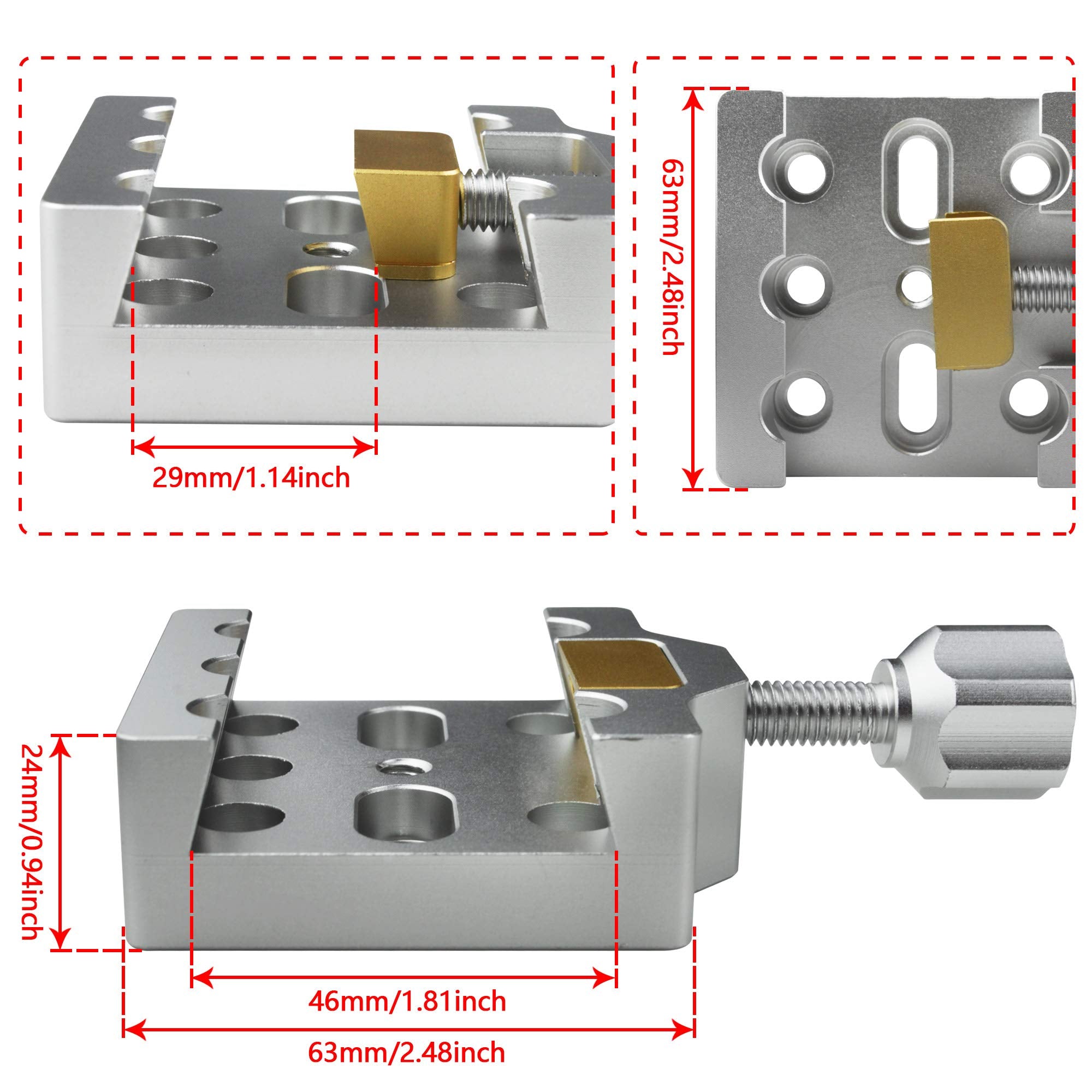 Astromania Middle Sizes Dovetail With One Screw   For Telescopes And Cameras